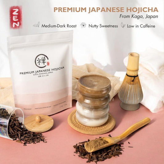 BLACK FRIDAY SALE: 15% OFF | Kaga Premium Japanese Hojicha Powder