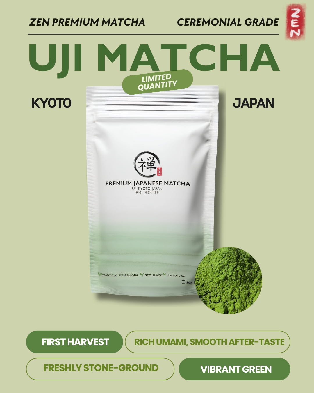 Uji Ceremonial Grade Japanese Matcha [PRE-ORDER - JUNE 2026]